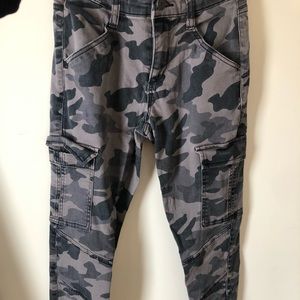 Purple/grey camo jeans